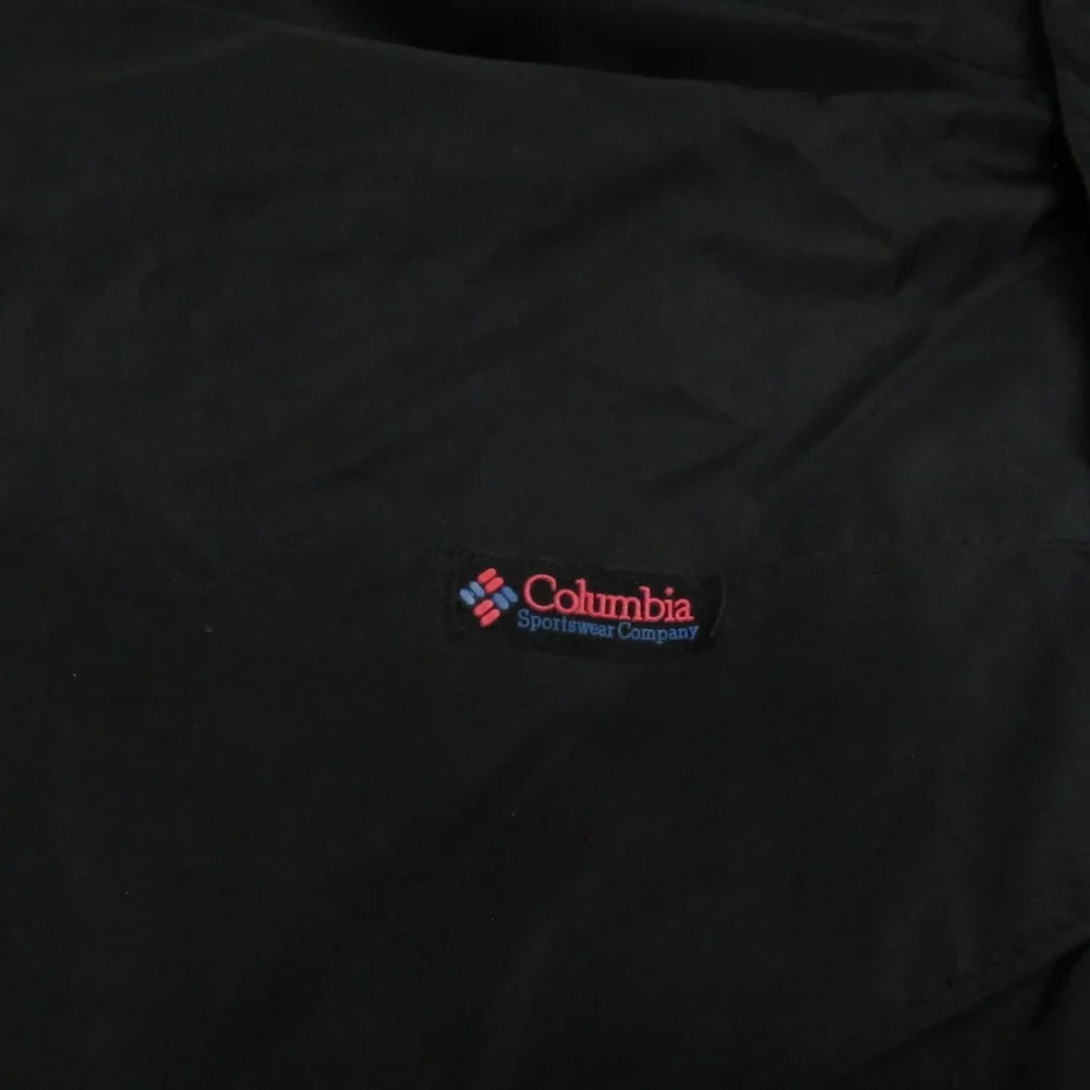 Columbia Ski Jacket Mens Large Black Whirlibird Radial Sleeve Full‎ Zip 90s VTG